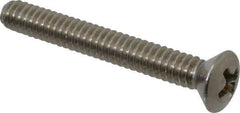Value Collection - #10-24 UNC, 1-1/2" OAL Phillips Drive Machine Screw - Oval Head, Grade 18-8 Stainless Steel, Uncoated, Without Washer - Americas Industrial Supply