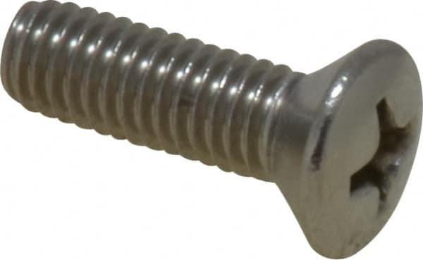 Value Collection - #10-32 UNF, 5/8" OAL Phillips Drive Machine Screw - Oval Head, Grade 18-8 Stainless Steel, Uncoated, Without Washer - Americas Industrial Supply