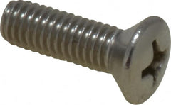 Value Collection - #10-32 UNF, 5/8" OAL Phillips Drive Machine Screw - Oval Head, Grade 18-8 Stainless Steel, Uncoated, Without Washer - Americas Industrial Supply