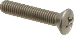 Value Collection - #10-32 UNF, 1" OAL Phillips Drive Machine Screw - Oval Head, Grade 18-8 Stainless Steel, Uncoated, Without Washer - Americas Industrial Supply