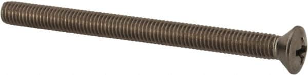 Value Collection - #10-32 UNF, 2-1/2" OAL Phillips Drive Machine Screw - Oval Head, Grade 18-8 Stainless Steel, Uncoated, Without Washer - Americas Industrial Supply