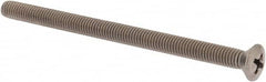 Value Collection - #10-32 UNF, 3" OAL Phillips Drive Machine Screw - Oval Head, Grade 18-8 Stainless Steel, Uncoated, Without Washer - Americas Industrial Supply