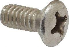 Value Collection - 1/4-20 UNC, 5/8" OAL Phillips Drive Machine Screw - Oval Head, Grade 18-8 Stainless Steel, Uncoated, Without Washer - Americas Industrial Supply