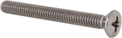 Value Collection - 1/4-20 UNC, 2-1/2" OAL Phillips Drive Machine Screw - Oval Head, Grade 18-8 Stainless Steel, Uncoated, Without Washer - Americas Industrial Supply