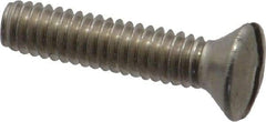 Value Collection - #8-32 UNC, 3/4" OAL Slotted Drive Machine Screw - Oval Head, Grade 18-8 Stainless Steel, Uncoated, Without Washer - Americas Industrial Supply