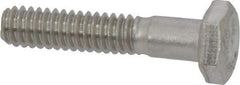 Value Collection - 1/4-20 UNC, 1-1/4" Length Under Head Hex Head Cap Screw - Grade 316 Stainless Steel, 7/16" Hex - Americas Industrial Supply