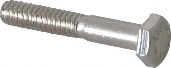 Value Collection - 1/4-20 UNC, 1-1/2" Length Under Head Hex Head Cap Screw - Grade 316 Stainless Steel, 7/16" Hex - Americas Industrial Supply