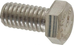 Value Collection - 3/8-16 UNC, 3/4" Length Under Head Hex Head Cap Screw - Grade 316 Stainless Steel, 9/16" Hex - Americas Industrial Supply