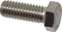Value Collection - 3/8-16 UNC, 1" Length Under Head Hex Head Cap Screw - Grade 316 Stainless Steel, 9/16" Hex - Americas Industrial Supply