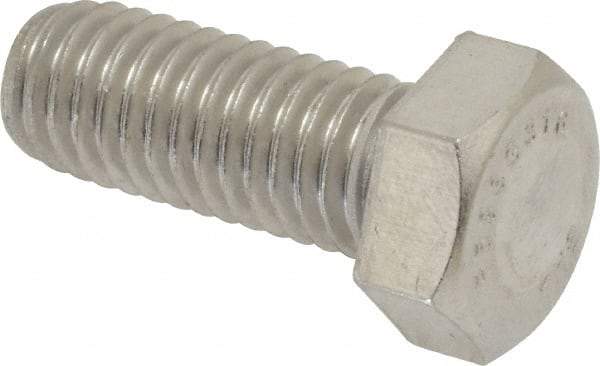 Value Collection - 1/2-13 UNC, 1-1/4" Length Under Head Hex Head Cap Screw - Grade 316 Stainless Steel, 3/4" Hex - Americas Industrial Supply
