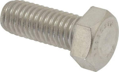 Value Collection - 1/2-13 UNC, 1-1/4" Length Under Head Hex Head Cap Screw - Grade 316 Stainless Steel, 3/4" Hex - Americas Industrial Supply