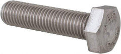 Value Collection - 5/16-24 UNF, 1-1/4" Length Under Head Hex Head Cap Screw - Grade 18-8 Stainless Steel, 1/2" Hex - Americas Industrial Supply
