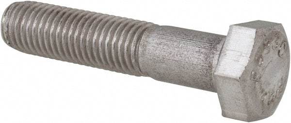 Value Collection - 5/16-24 UNF, 1-1/2" Length Under Head Hex Head Cap Screw - Grade 18-8 Stainless Steel, 1/2" Hex - Americas Industrial Supply