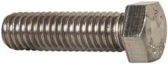 Value Collection - 7/16-14 UNC, 1-1/2" Length Under Head Hex Head Cap Screw - Grade 18-8 Stainless Steel, 5/8" Hex - Americas Industrial Supply