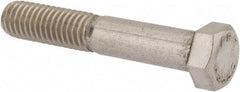 Value Collection - 7/16-14 UNC, 2-1/2" Length Under Head Hex Head Cap Screw - Grade 18-8 Stainless Steel, 5/8" Hex - Americas Industrial Supply