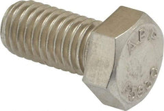 Value Collection - 1/2-13 UNC, 1" Length Under Head Hex Head Cap Screw - Grade 18-8 Stainless Steel, 3/4" Hex - Americas Industrial Supply