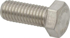 Value Collection - 1/2-13 UNC, 1-1/4" Length Under Head Hex Head Cap Screw - Grade 18-8 Stainless Steel, 3/4" Hex - Americas Industrial Supply