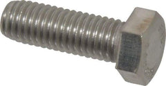 Value Collection - 1/2-13 UNC, 1-1/2" Length Under Head Hex Head Cap Screw - Grade 18-8 Stainless Steel, 3/4" Hex - Americas Industrial Supply