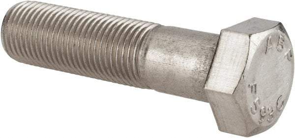 Value Collection - 1/2-20 UNF, 2" Length Under Head Hex Head Cap Screw - Grade 18-8 Stainless Steel, 3/4" Hex - Americas Industrial Supply