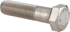 Value Collection - 1/2-20 UNF, 2" Length Under Head Hex Head Cap Screw - Grade 18-8 Stainless Steel, 3/4" Hex - Americas Industrial Supply