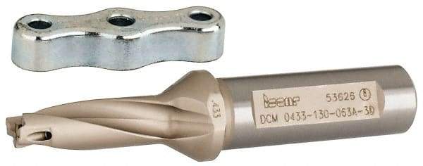 Iscar - 0.433 to 0.449" Diam, 3xD, 1.3" Max Depth, 5/8" Shank Diam, Replaceable Tip Drill - IDI Insert, 11 Seat Size, DCM Toolholder, Series ChamDrill - Americas Industrial Supply