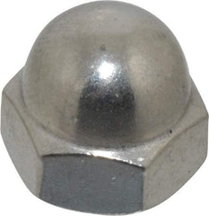 Value Collection - 5/16-18" UNC, 9/16" Width Across Flats, Stainless Steel Acorn Nut - 3/8" Overall Height, Grade 18-8 - Americas Industrial Supply