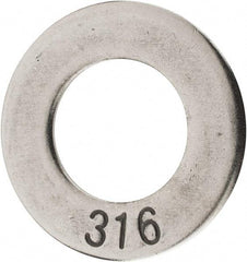 Value Collection - 1" Screw, Grade 316 Stainless Steel Standard Flat Washer - 1-1/16" ID x 1.87" OD, 1/8" Thick - Americas Industrial Supply