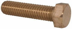 Value Collection - 3/8-16 UNC, 1-1/2" Length Under Head Hex Head Cap Screw - Brass, 9/16" Hex - Americas Industrial Supply