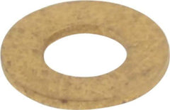 Value Collection - #6 Screw, Brass Standard Flat Washer - 0.147" ID x 5/16" OD, 0.025" Thick, Plain Finish - Americas Industrial Supply