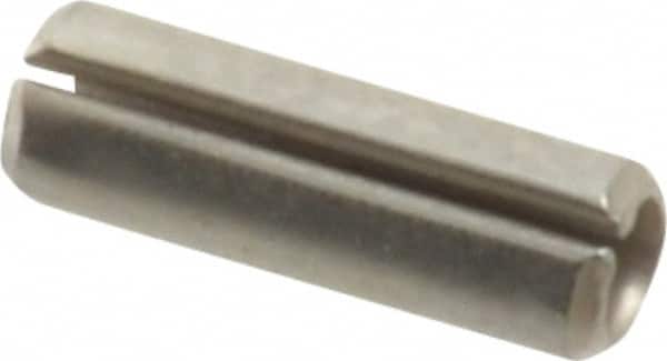 Value Collection - 3/32" Diam x 5/16" Long Slotted Spring Pin - Grade 420 Stainless Steel, Bright Finish - Americas Industrial Supply