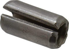 Made in USA - 1/8" Diam x 1/4" Long Slotted Spring Pin - Grade 420 Stainless Steel, Bright Finish - Americas Industrial Supply