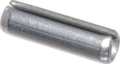 Made in USA - 1/8" Diam x 7/16" Long Slotted Spring Pin - Grade 420 Stainless Steel, Bright Finish - Americas Industrial Supply
