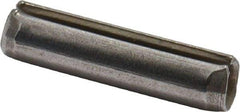 Made in USA - 1/8" Diam x 1/2" Long Slotted Spring Pin - Grade 420 Stainless Steel, Bright Finish - Americas Industrial Supply