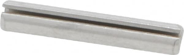 Made in USA - 1/8" Diam x 3/4" Long Slotted Spring Pin - Grade 420 Stainless Steel, Bright Finish - Americas Industrial Supply
