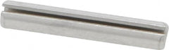 Made in USA - 1/8" Diam x 3/4" Long Slotted Spring Pin - Grade 420 Stainless Steel, Bright Finish - Americas Industrial Supply