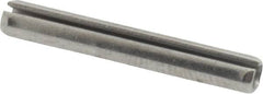 Made in USA - 1/8" Diam x 7/8" Long Slotted Spring Pin - Grade 420 Stainless Steel, Bright Finish - Americas Industrial Supply