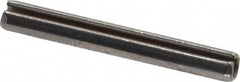 Made in USA - 1/8" Diam x 1" Long Slotted Spring Pin - Grade 420 Stainless Steel, Bright Finish - Americas Industrial Supply