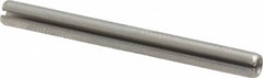 Made in USA - 1/8" Diam x 1-3/8" Long Slotted Spring Pin - Grade 420 Stainless Steel, Bright Finish - Americas Industrial Supply