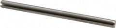 Made in USA - 1/8" Diam x 2" Long Slotted Spring Pin - Grade 420 Stainless Steel, Bright Finish - Americas Industrial Supply