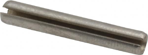 Made in USA - 5/32" Diam x 1" Long Slotted Spring Pin - Grade 420 Stainless Steel, Bright Finish - Americas Industrial Supply