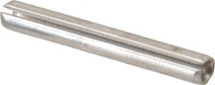 Made in USA - 5/32" Diam x 1-1/4" Long Slotted Spring Pin - Grade 420 Stainless Steel, Bright Finish - Americas Industrial Supply