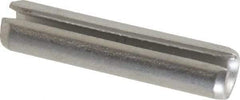 Made in USA - 3/16" Diam x 7/8" Long Slotted Spring Pin - Grade 420 Stainless Steel, Bright Finish - Americas Industrial Supply