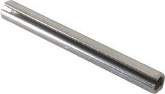 Made in USA - 3/16" Diam x 1-3/4" Long Slotted Spring Pin - Grade 420 Stainless Steel, Bright Finish - Americas Industrial Supply