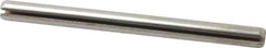 Made in USA - 3/16" Diam x 2-1/2" Long Slotted Spring Pin - Grade 420 Stainless Steel, Bright Finish - Americas Industrial Supply