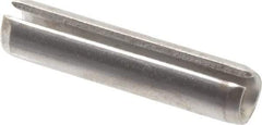 Made in USA - 7/32" Diam x 1" Long Slotted Spring Pin - Grade 420 Stainless Steel, Bright Finish - Americas Industrial Supply
