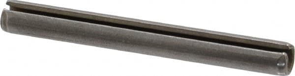 Made in USA - 7/32" Diam x 2" Long Slotted Spring Pin - Grade 420 Stainless Steel, Bright Finish - Americas Industrial Supply
