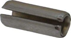 Made in USA - 1/4" Diam x 5/8" Long Slotted Spring Pin - Grade 420 Stainless Steel, Bright Finish - Americas Industrial Supply