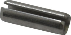 Made in USA - 1/4" Diam x 3/4" Long Slotted Spring Pin - Grade 420 Stainless Steel, Bright Finish - Americas Industrial Supply