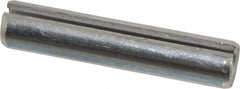 Made in USA - 1/4" Diam x 1-1/4" Long Slotted Spring Pin - Grade 420 Stainless Steel, Bright Finish - Americas Industrial Supply