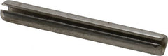 Made in USA - 1/4" Diam x 2" Long Slotted Spring Pin - Grade 420 Stainless Steel, Bright Finish - Americas Industrial Supply